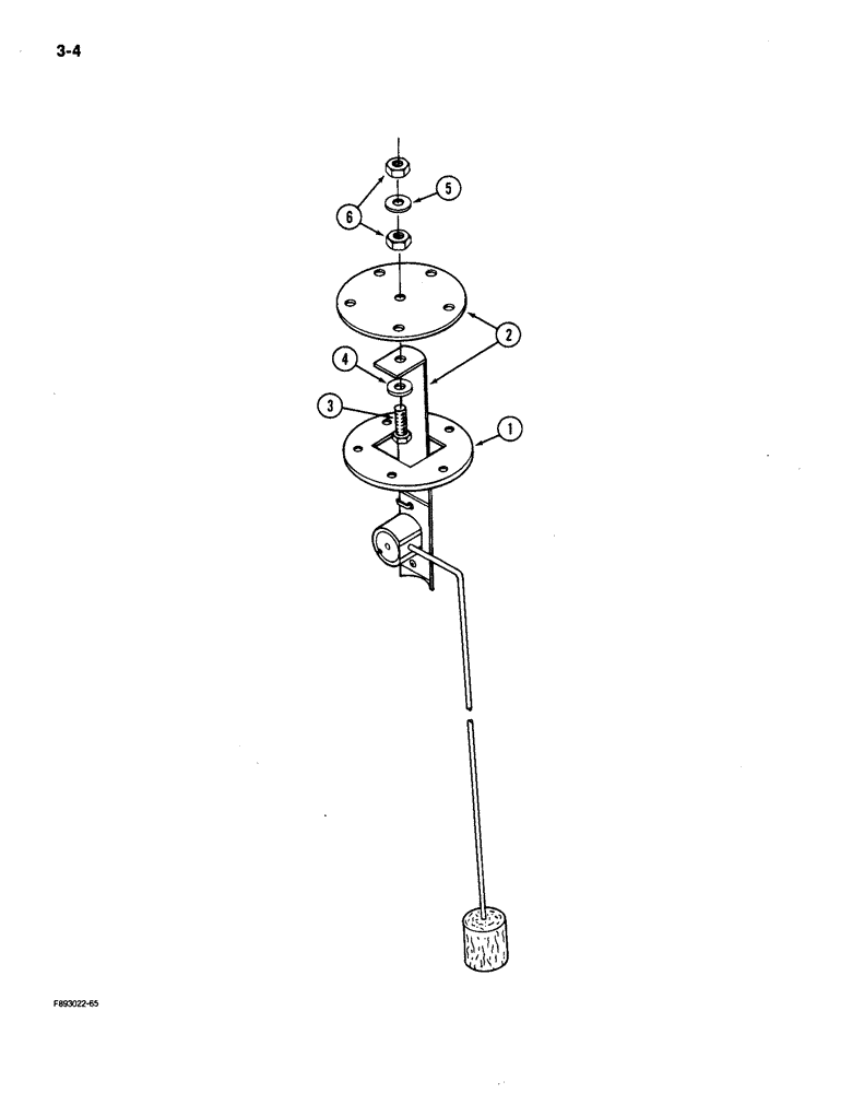 Схема запчастей Case IH 9150 - (3-04) - FUEL SENSOR ASSEMBLY (03) - FUEL SYSTEM