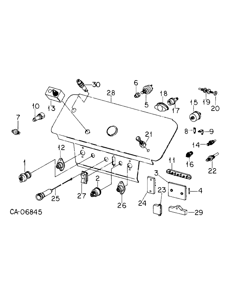 Схема запчастей Case IH 1586 - (08-13) - ELECTRICAL, SWITCHES, FUSES AND JUNCTION BLOCK (06) - ELECTRICAL