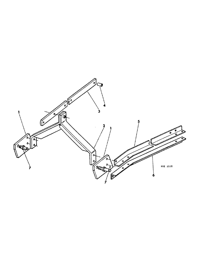 Схема запчастей Case IH 45 - (G-04) - THREE POINT HITCH 