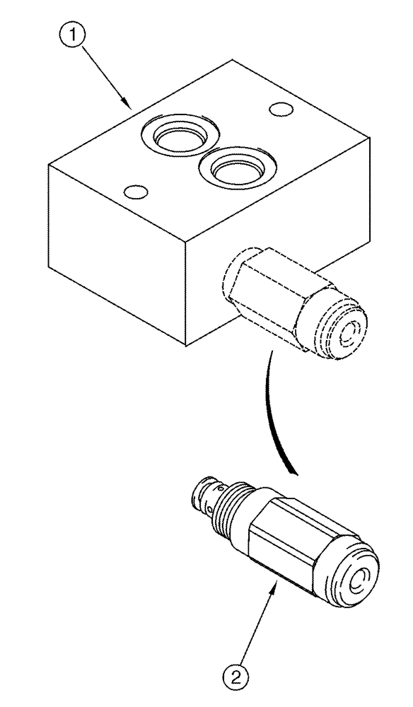 Схема запчастей Case IH 2388 - (08-32[01]) - VALVE ASSY - ROTARY SCREEN BYPASS - BSN JJC0273000 (07) - HYDRAULICS