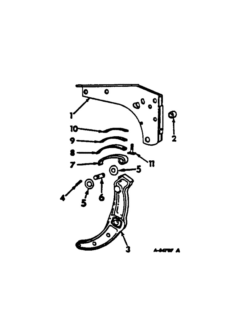 Схема запчастей Case IH 700 - (AG-06[A]) - TRIP BEAM SPRING ONE PER FURROW 