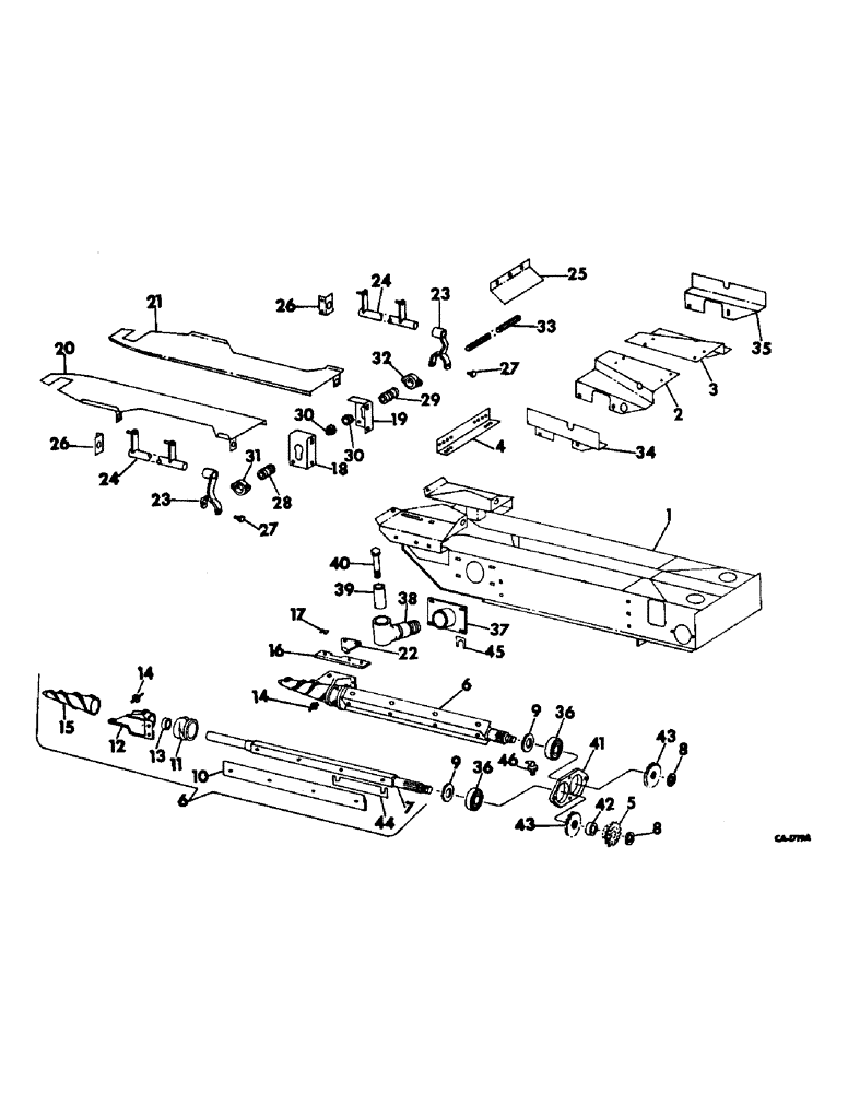 Схема запчастей Case IH 724 - (K-06) - STALK ROLL FRAME, ROLLS, AND CONTROL (58) - ATTACHMENTS/HEADERS