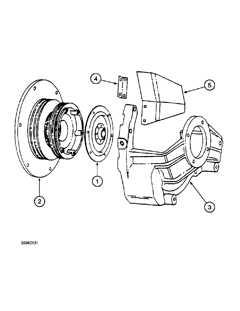 Схема запчастей Case IH 1400 - (6-02) - CLUTCH (03) - POWER TRAIN