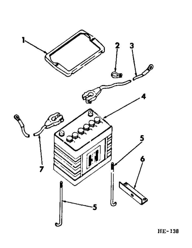 Схема запчастей Case IH 375 - (G-06) - ELECTRICAL SYSTEM, BATTERY AND TRAY (06) - ELECTRICAL SYSTEMS