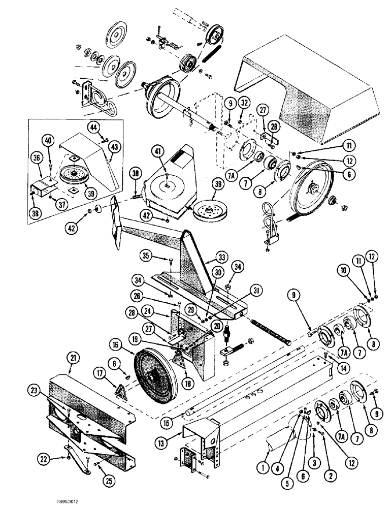 Схема запчастей Case IH 721 - (9-18) - MAIN DRIVES (09) - CHASSIS