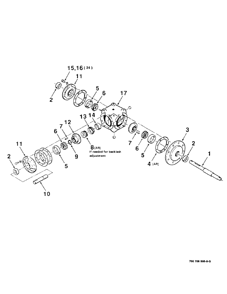 Схема запчастей Case IH 8380 - (2-08) - GEARBOX, RIGHT, 700706595 GEARBOX COMPLETE (09) - CHASSIS