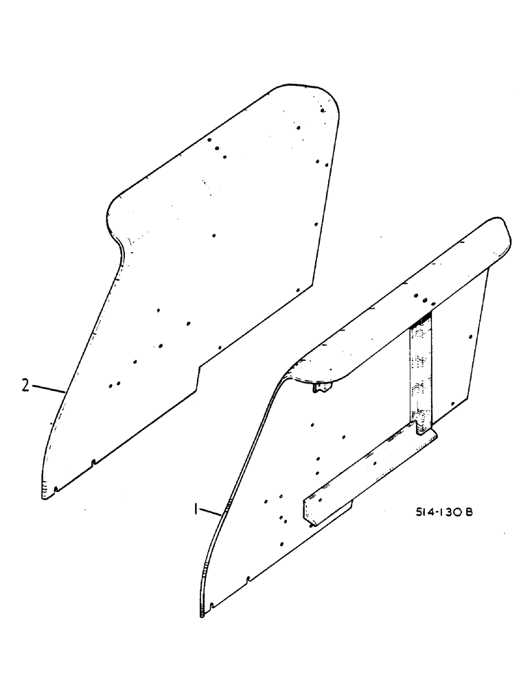 Схема запчастей Case IH 485 - (0I01-2) - REAR FENDERS - CROWN TYPE (05) - SUPERSTRUCTURE