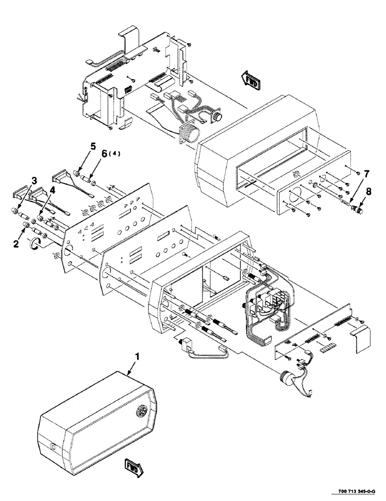 Схема запчастей Case IH 8455T - (4-08) - CONTROL BOX ASSEMBLY, 700713345 CONTROL BOX ASSEMBLY COMPLETE (06) - ELECTRICAL