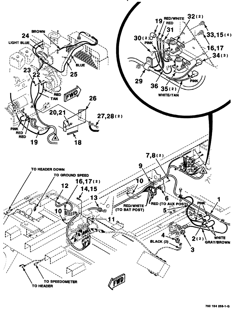 Схема запчастей Case IH 8880 - (04-034) - ENGINE WIRING ASSEMBLY - FRONT (8880HP) (55) - ELECTRICAL SYSTEMS