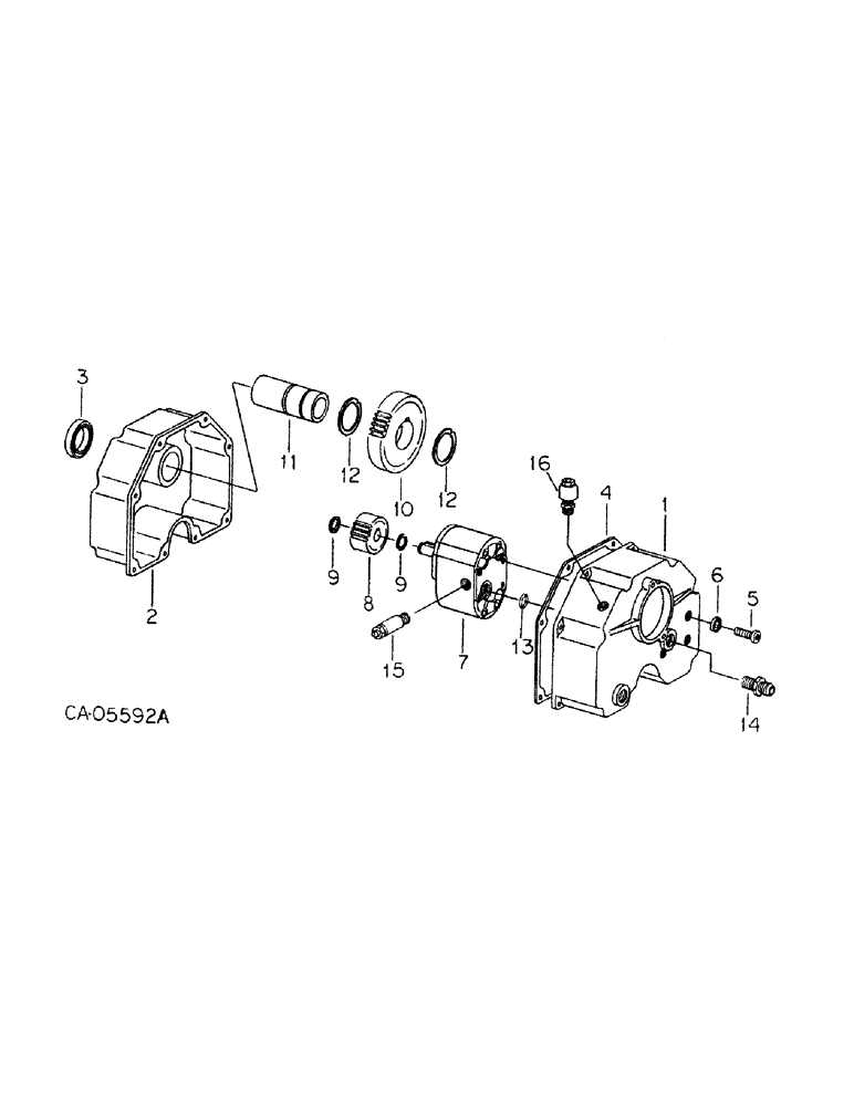 Схема запчастей Case IH 400 - (A-094) - HYDRAULIC PUMP, 540 RPM 