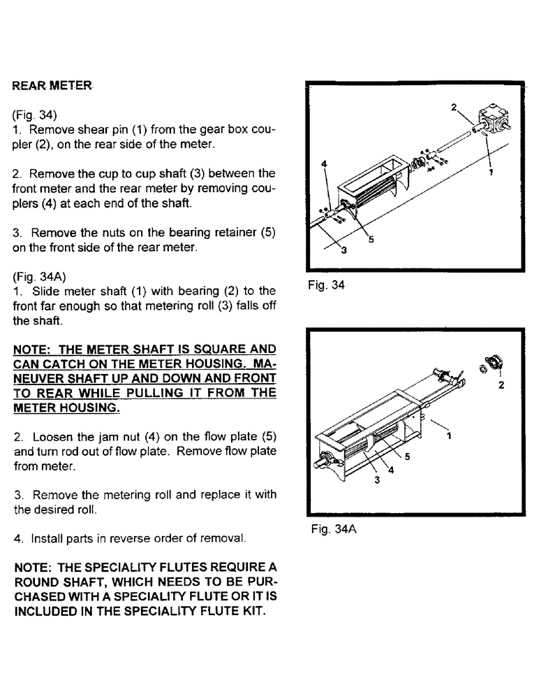 Схема запчастей Case IH 3503 - (B15) - CHANGING METER ROLLS (CONT.) 
