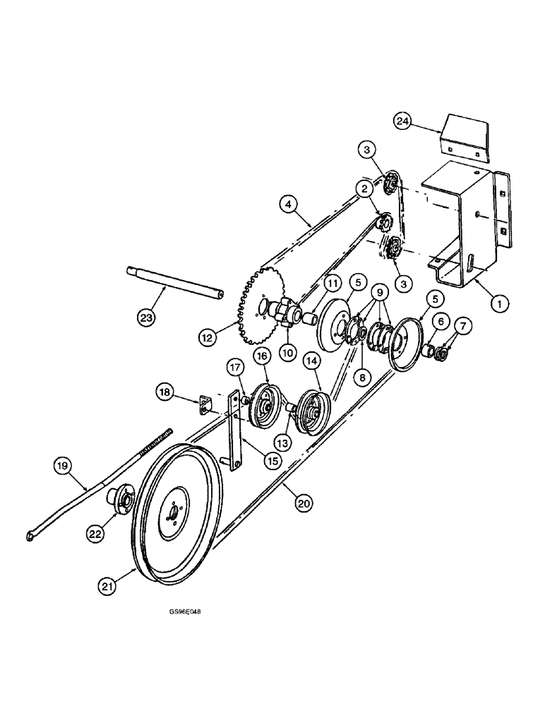 Схема запчастей Case IH INTERNATIONAL - (3-40) - REEL DRIVE (13) - REEL