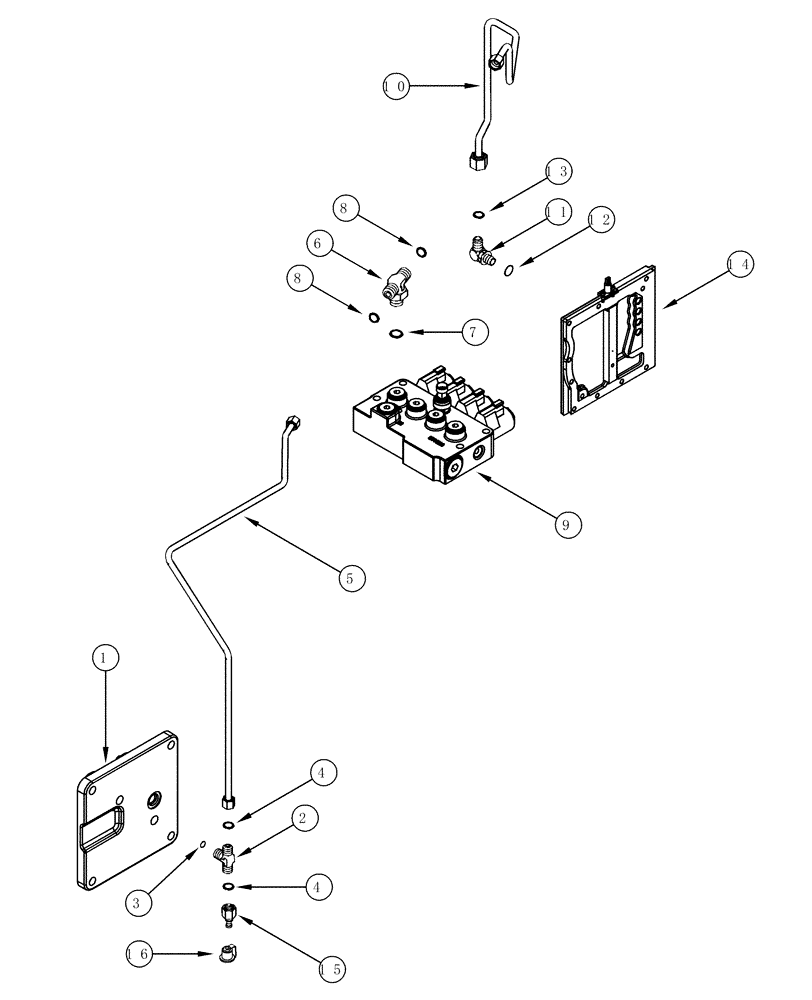 Схема запчастей Case IH MX200 - (07-06) - HYDRAULIC CIRCUIT, BRAKE, N.A. ONLY (07) - BRAKES