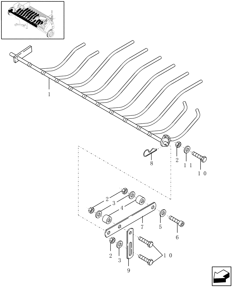 Схема запчастей Case IH RBX451 - (049) - WIDE PICKUP, WINDGUARD (60) - PRODUCT FEEDING