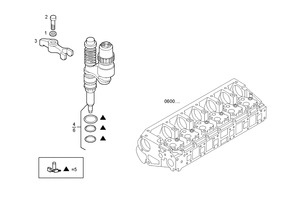 Схема запчастей Case IH F3AE0684D B001 - (1420.110) - INJECTORS 