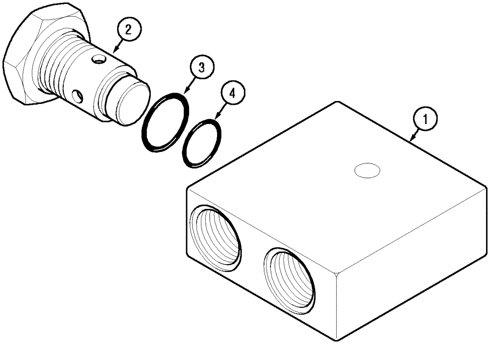 Схема запчастей Case IH MX170 - (08-14) - BYPASS VALVE (35) - HYDRAULIC SYSTEMS