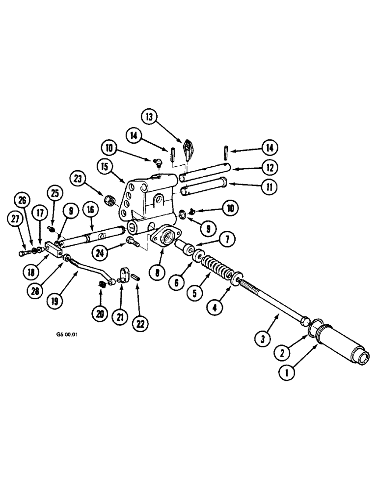 Схема запчастей Case IH 2120 - (8-18) - HYDRAULIC LIFT, SENSING UNIT (08) - HYDRAULICS