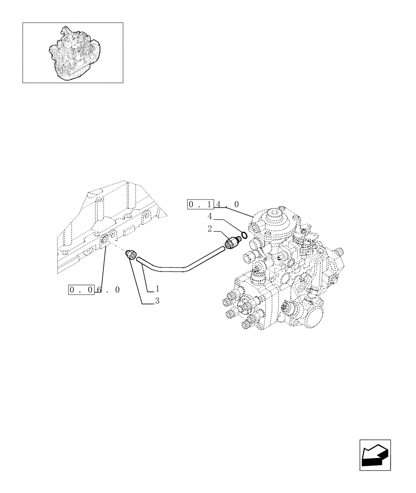 Схема запчастей Case IH F4GE9484A J602 - (0.14.6[01]) - INJECTION EQUIPMENT - PIPING (504038512) 