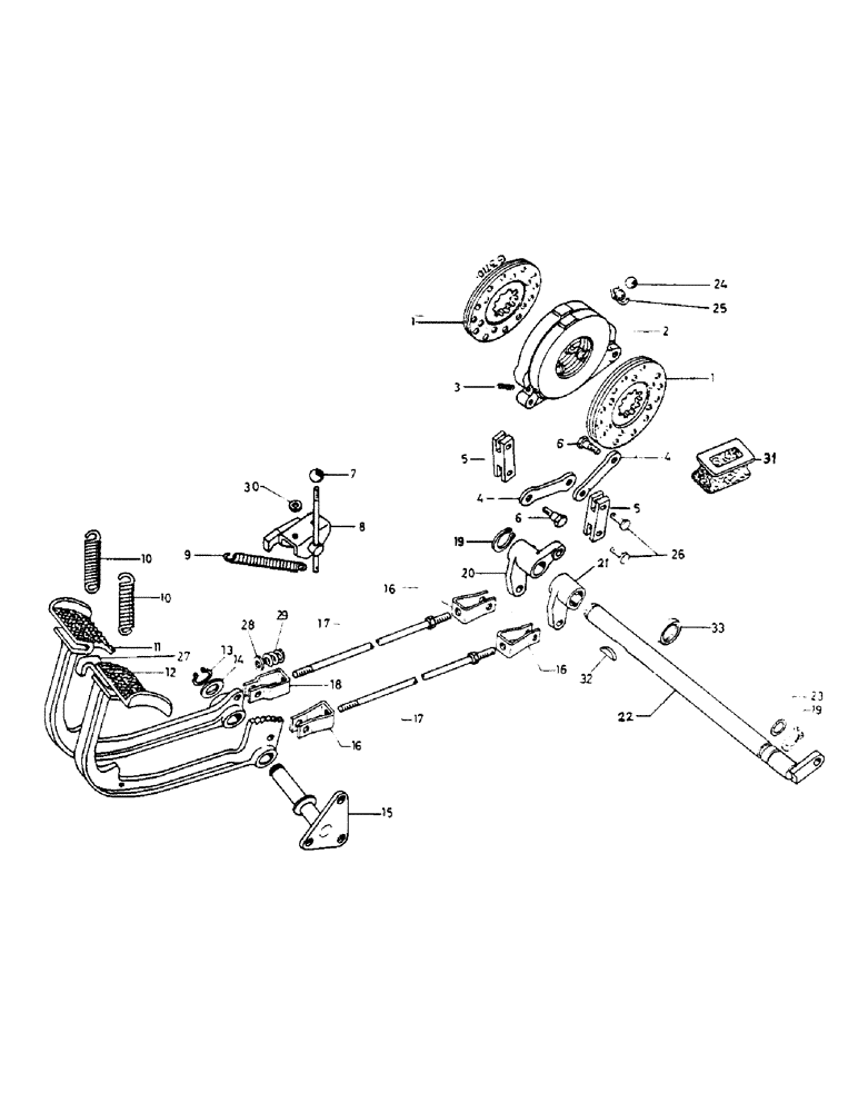 Схема запчастей Case IH 553 - (224) - FOOT BRAKE (07) - BRAKES