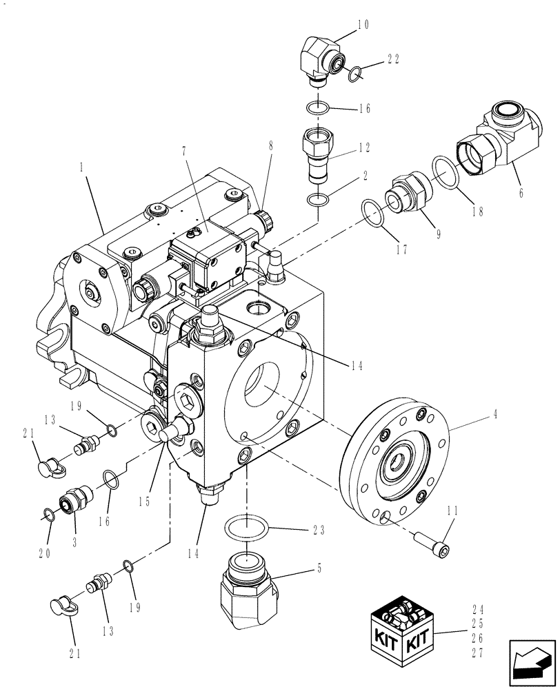 Схема запчастей Case IH 9120 - (29.212.09) - PUMP, PROPULSION (29) - HYDROSTATIC DRIVE