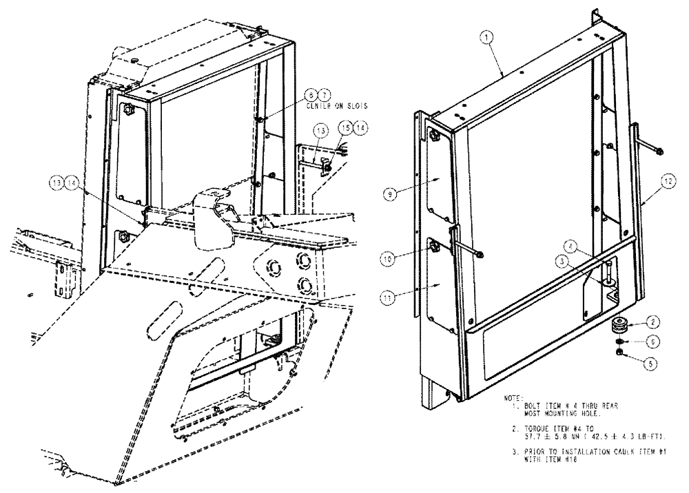 Схема запчастей Case IH TITAN 3020 - (02-019[01]) - RADIATOR MOUNTING GROUP (01) - ENGINE