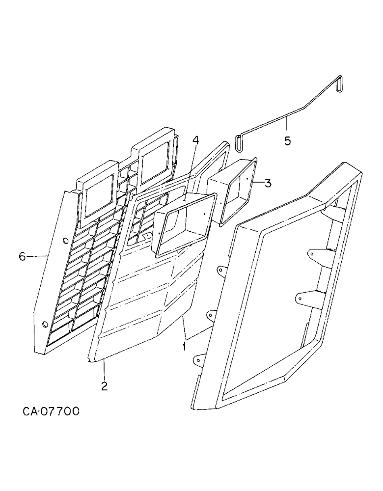 Схема запчастей Case IH 3488 - (06-07) - COOLING, GRILLE AND SUPPORTS Cooling