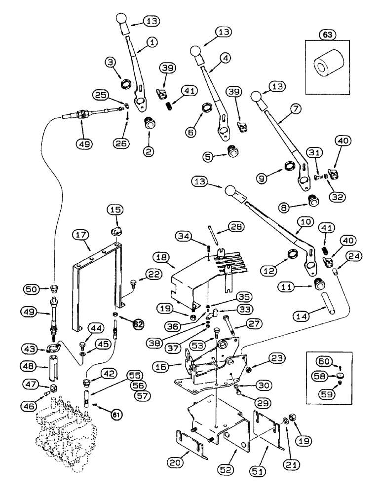 Схема запчастей Case IH 8920 - (8-066) - REMOTE HYDRAULIC CONTROLS (08) - HYDRAULICS