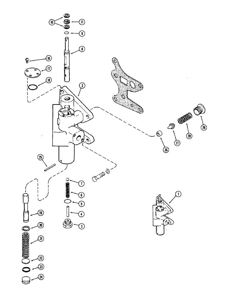 Схема запчастей Case IH 1370 - (264) - A65672 REGULATOR VALVE (06) - POWER TRAIN