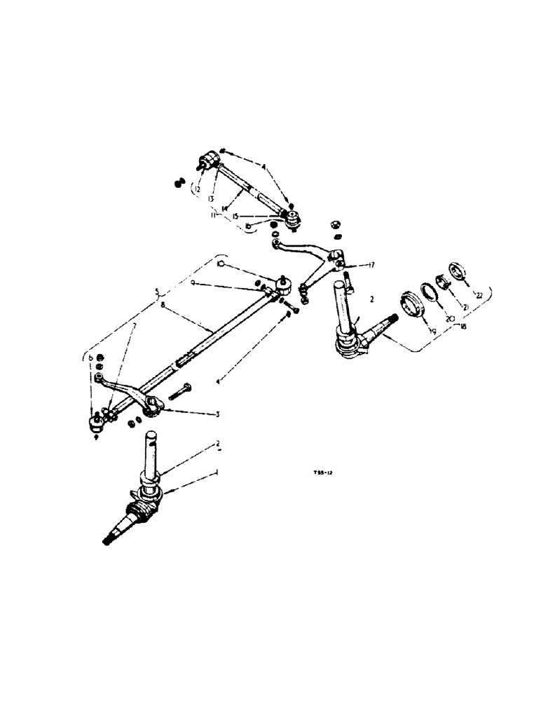 Схема запчастей Case IH 2350 - (4-10) - STEERING KNUCKLES (05) - STEERING