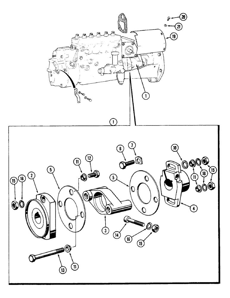 Схема запчастей Case IH 4890 - (3-61A) - FUEL INJECTION PUMP ASSY, 674 CUBIC INCH DIESEL ENGINE, ENGINE S/N 5224883 & AFTER, 3015590 & AFTER (03) - FUEL SYSTEM