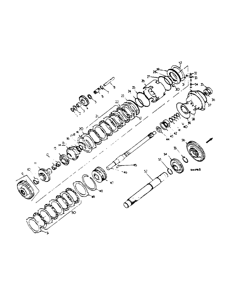 Схема запчастей Case IH 454 - (07-29) - FORWARD AND REVERSE, SYNCHROMESH DRIVE (04) - Drive Train