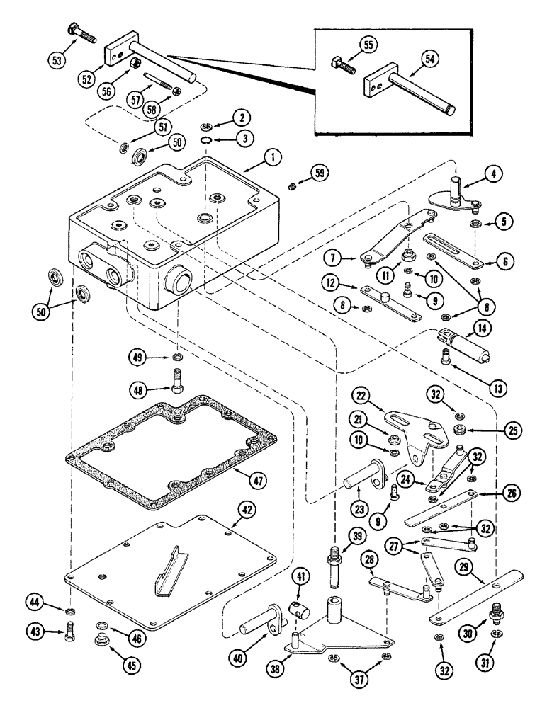 Схема запчастей Case IH 2090 - (8-470) - DRAFT CONTROL SENSING LINKAGE, PRIOR TO TRANSMISSION SERIAL NUMBER 10203915 (08) - HYDRAULICS