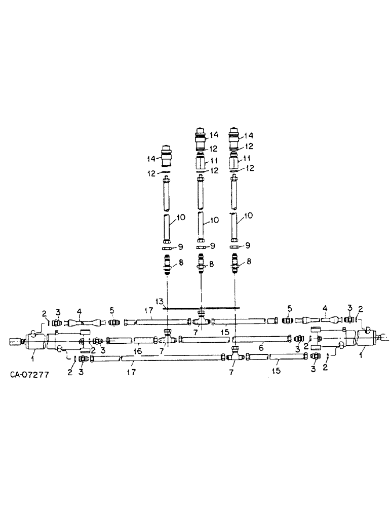 Схема запчастей Case IH 80 - (YB-20) - HYDRAULIC CYLINDER & CONNECTIONS, 800 PLANTER 