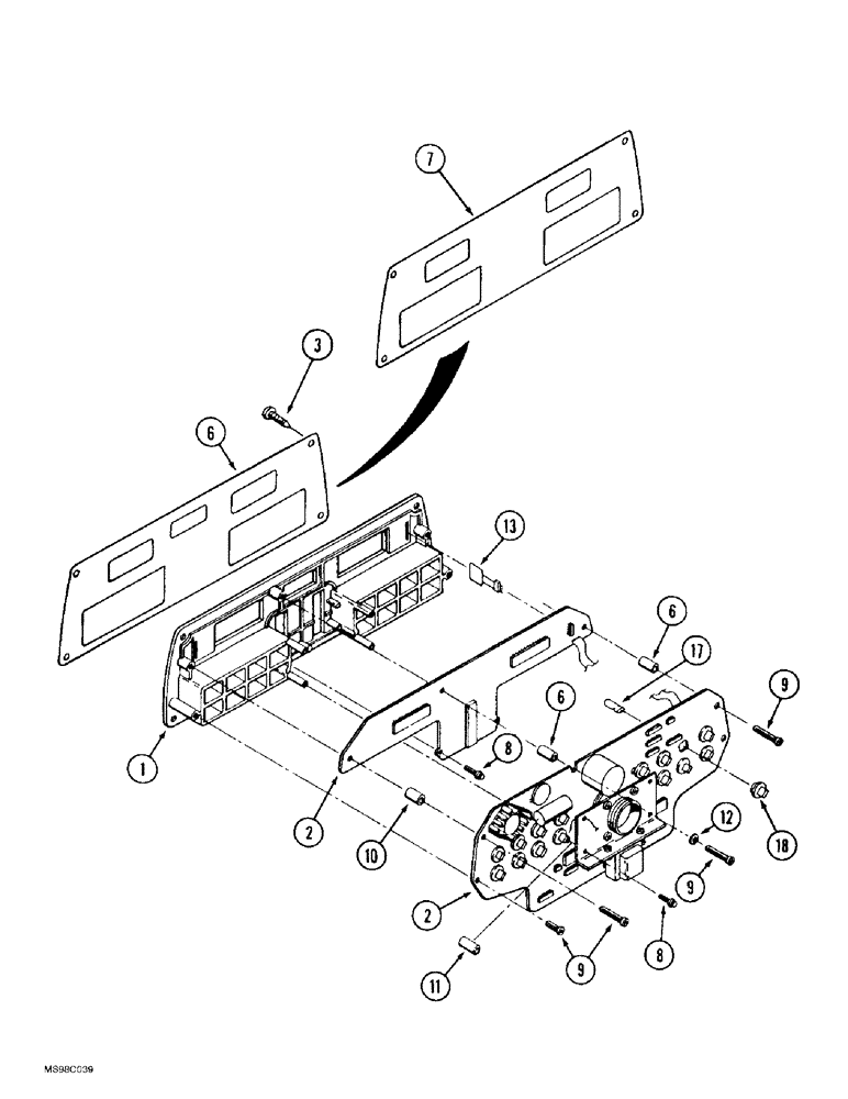 Схема запчастей Case IH 9350 - (4-30) - INSTRUMENT CLUSTER (04) - ELECTRICAL SYSTEMS