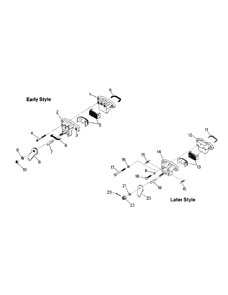 Схема запчастей Case IH ST320 - (05-04) - PARK BRAKE ASSEMBLY, WITH SINGLE SPEED TRANSFER CASE (5.1) - BRAKES