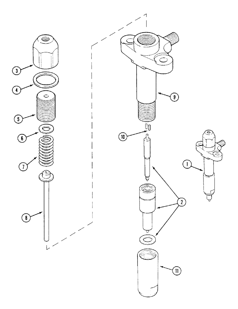 Схема запчастей Case IH 1294 - (3-26) - FUEL INJECTOR ASSEMBLY (03) - FUEL SYSTEM