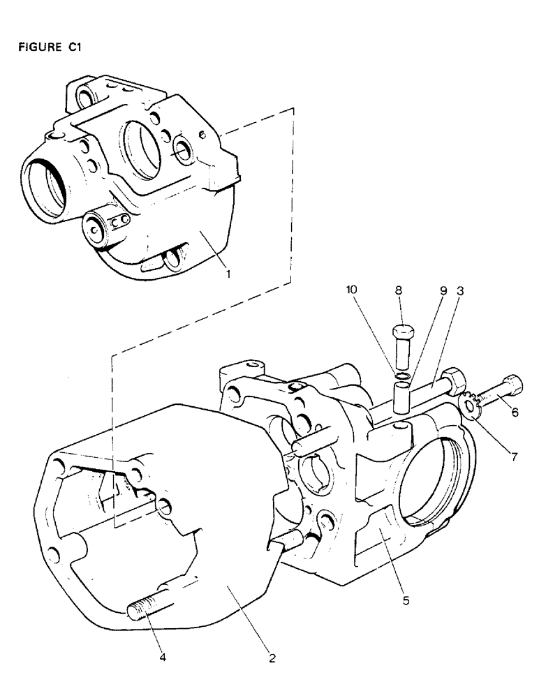 Схема запчастей Case IH 1410 - (C01-1) - GEARBOX, GEARBOX ASSEMBLIES, [A] 1410Q, 1410SK, [B] 1410Q 4WD [C] 1410 [D] 1410 4WD Gearbox