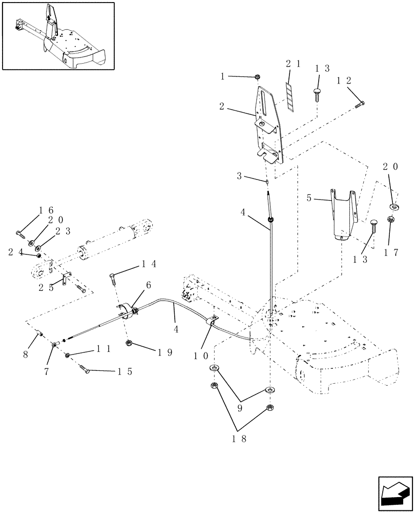 Схема запчастей Case IH WDX2302 - (09.09) - TILT INDICATOR (09) - IMPLEMENT LIFT