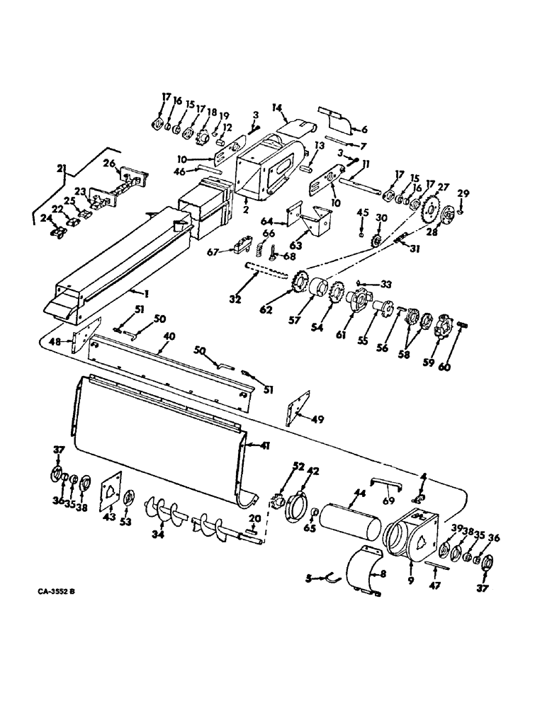 Схема запчастей Case IH 915 - (25-07) - ELEVATORS, TAILINGS ELEVATOR Elevators