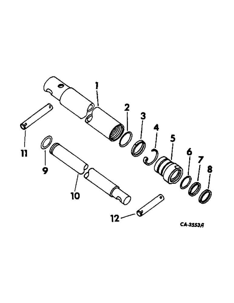 Схема запчастей Case IH 715 - (10-22) - HYDRAULICS, FEEDER HYDRAULIC LIFT CYLINDER (07) - HYDRAULICS