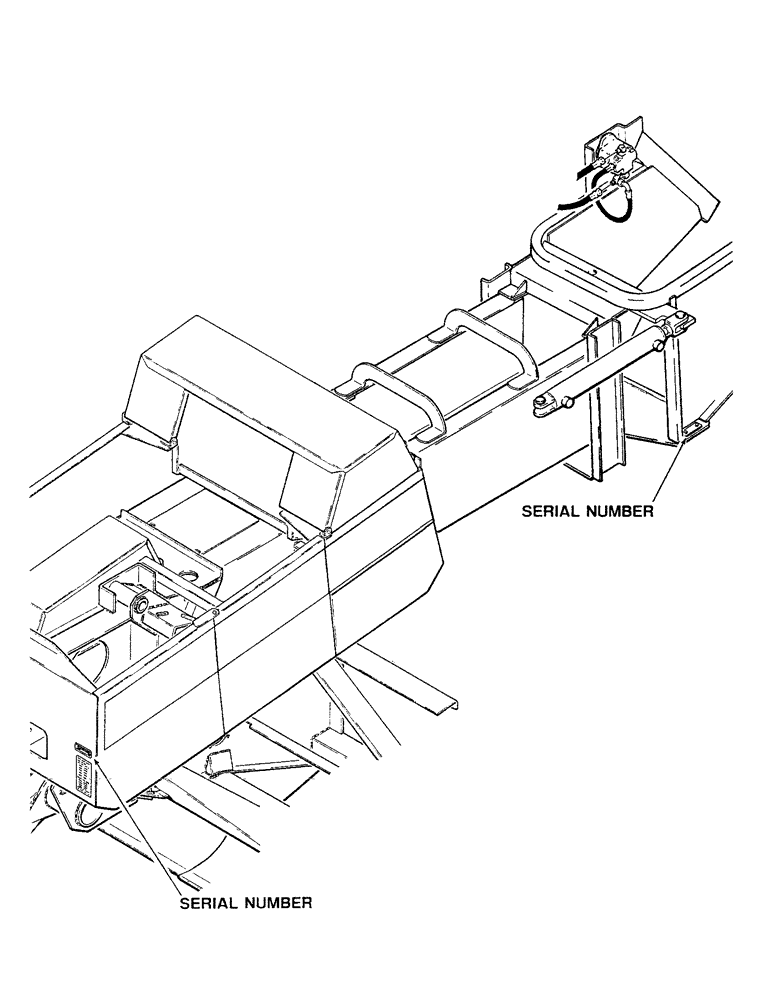 Схема запчастей Case IH 8545 - (1-2) - SERIAL NUMBER LOCATION (00) - GENERAL