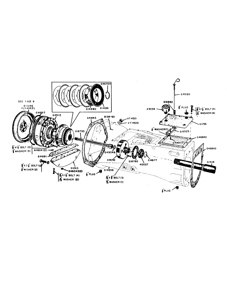 Схема запчастей Case IH 300B-SERIES - (088) - TORQUE TUBE, CASE-O-MATIC DRIVE (06) - POWER TRAIN