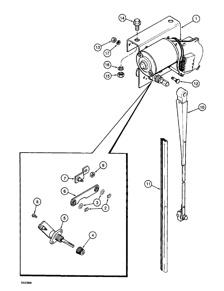 Схема запчастей Case IH 2055 - (4-48) - WINDSHIELD WIPER (06) - ELECTRICAL SYSTEMS