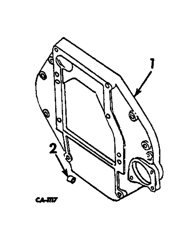 Схема запчастей Case IH 2500 - (12-038) - ENGINE MOUNTING Power