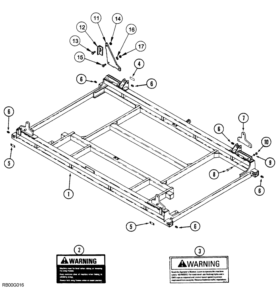 Схема запчастей Case IH 5850 - (09-06) - MAIN FRAME, VERTICAL FOLD AND DOUBLE FOLD, 29 FOOT THROUGH 53 FOOT WIDE (09) - CHASSIS