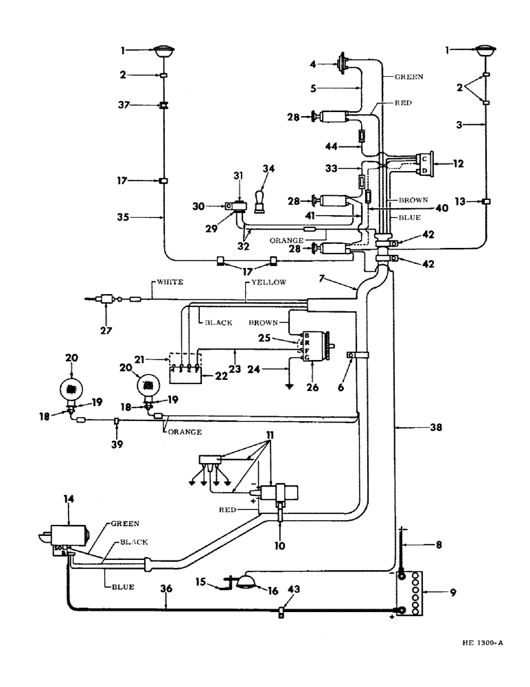 Схема запчастей Case IH 230 - (08-2) - ELECTRICAL, ELECTRICAL SYSTEM (06) - ELECTRICAL