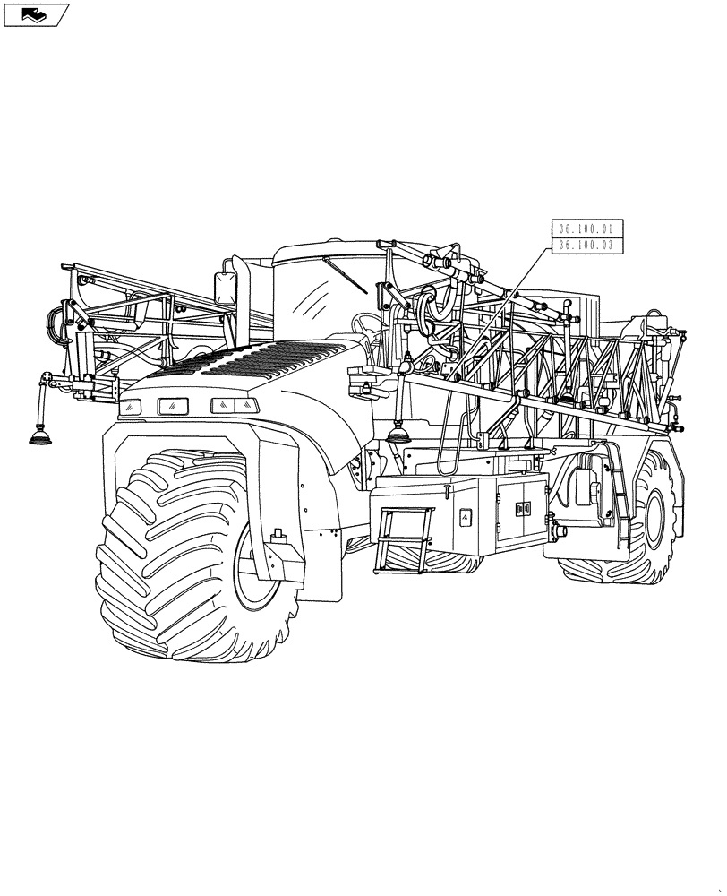 Схема запчастей Case IH 610 - (36.000.00) - SECTION INDEX - PNEUMATIC SYSTEM (36) - PNEUMATIC SYSTEM