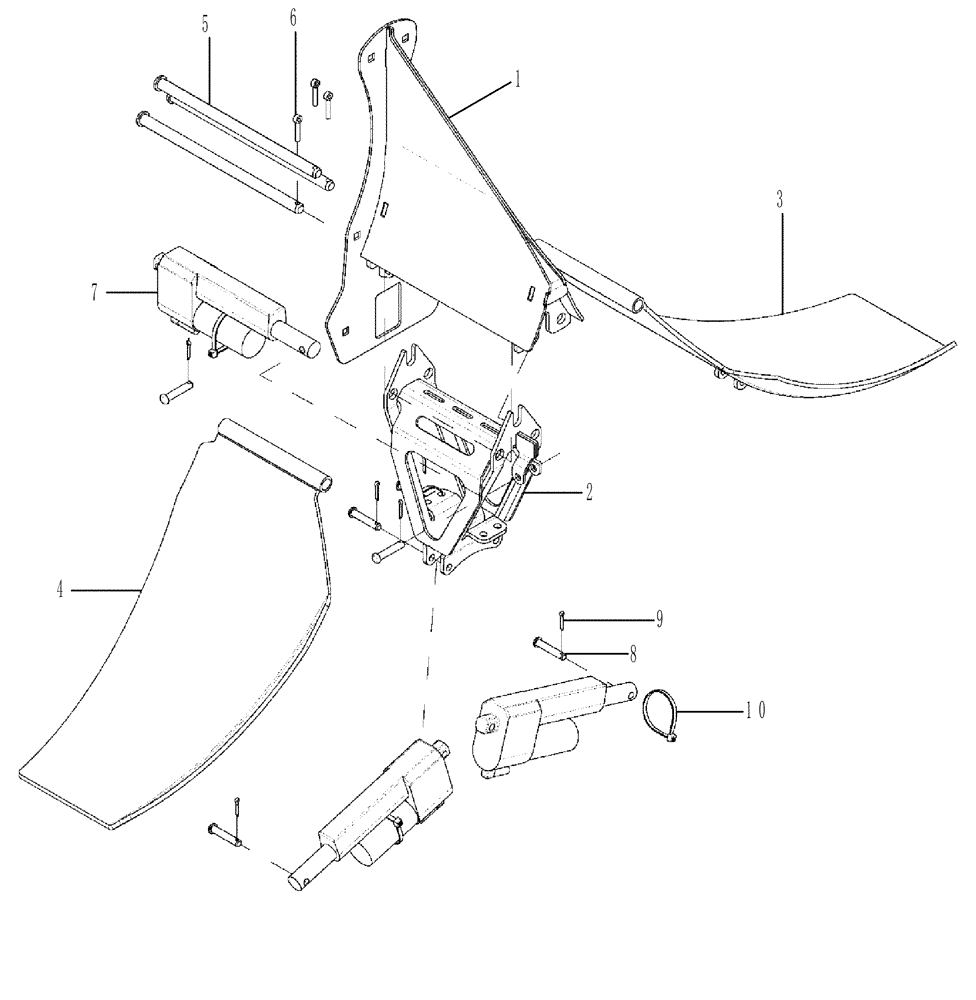 Схема запчастей Case IH 7120 - (88.230.19[02]) - DIVIDER CROP ASSEMBLY DELUXE NARROW (88) - ACCESSORIES