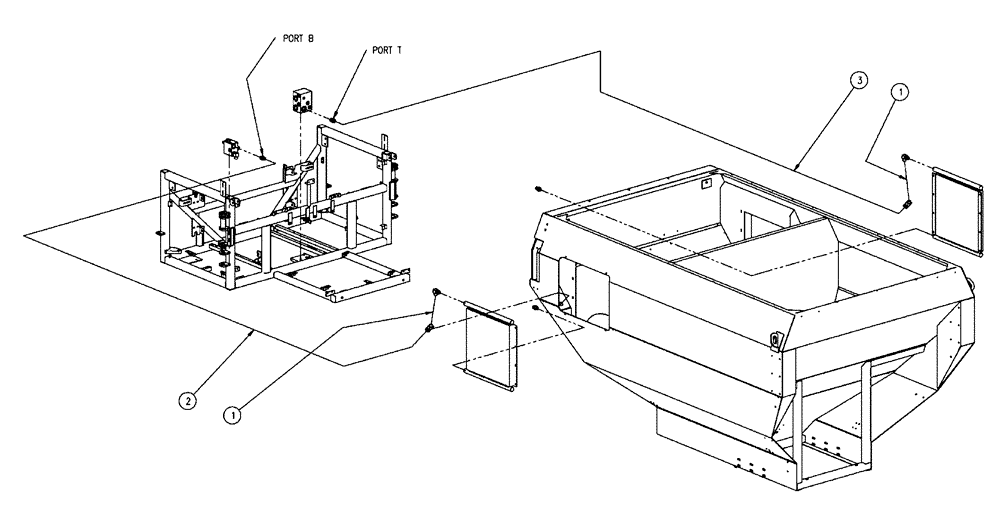 Схема запчастей Case IH 438 - (06-020) - HOSE GROUP, BOX COOLER Hydraulic Plumbing