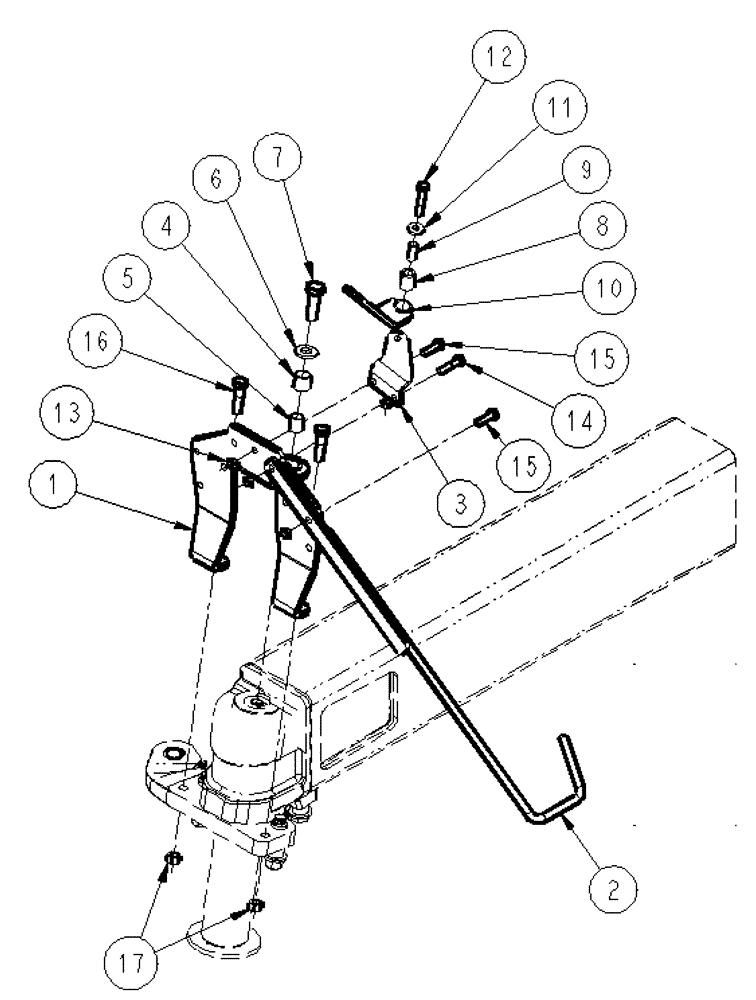 Схема запчастей Case IH SPX4410 - (04-006) - HOSE PIVOT GROUP, RF Suspension & Frame